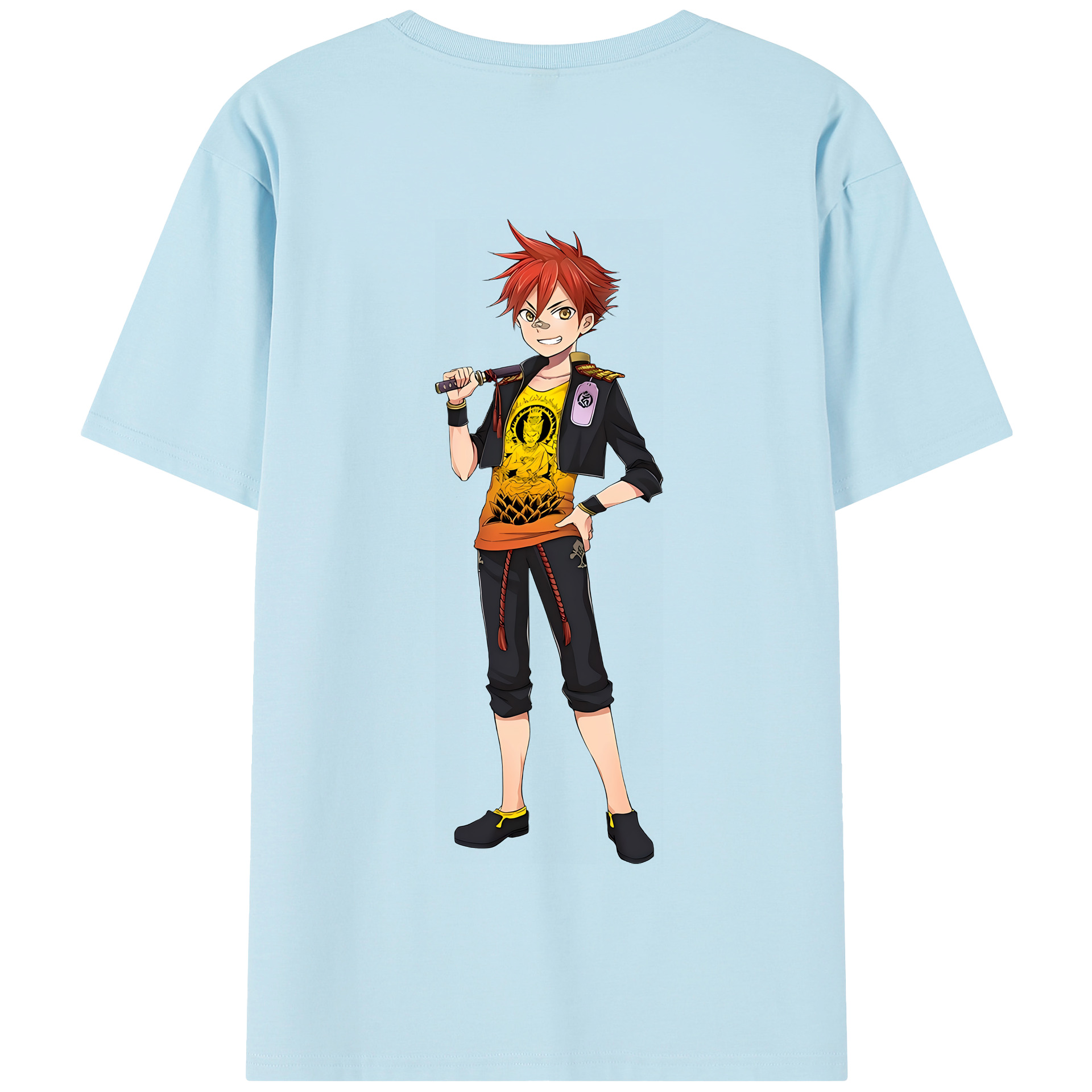 （画像用） 刀剣乱舞 Touken Ranbu 綿100％半袖Tシャツ（背面プリント）